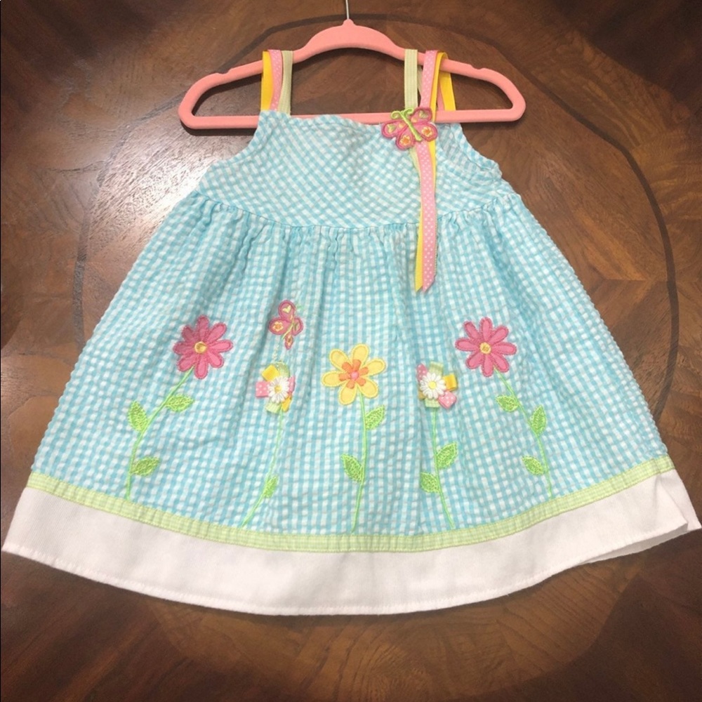 Youngland baby girl seersucker dress 18 months